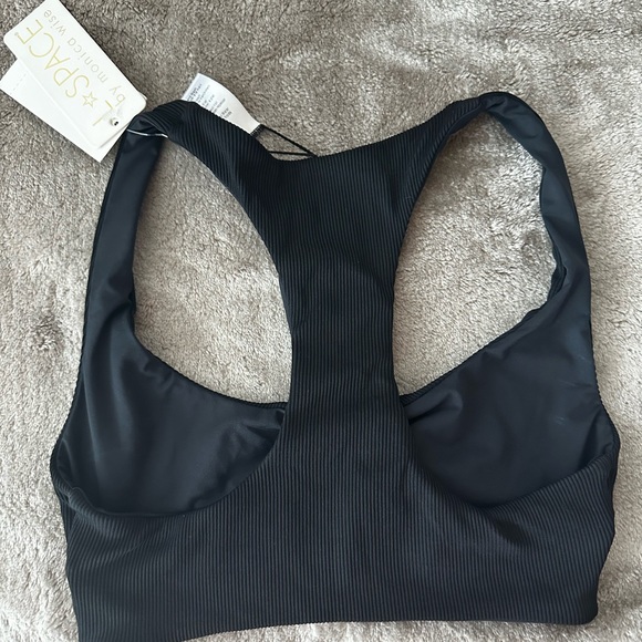 L Space Tara Rib Bikini Top Black NWT ❤️ S/P - Picture 6 of 11